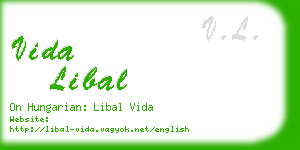 vida libal business card